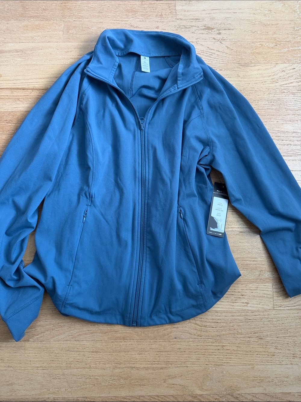 Yogalicious Slate Blue Full-Zip Utility Jacket